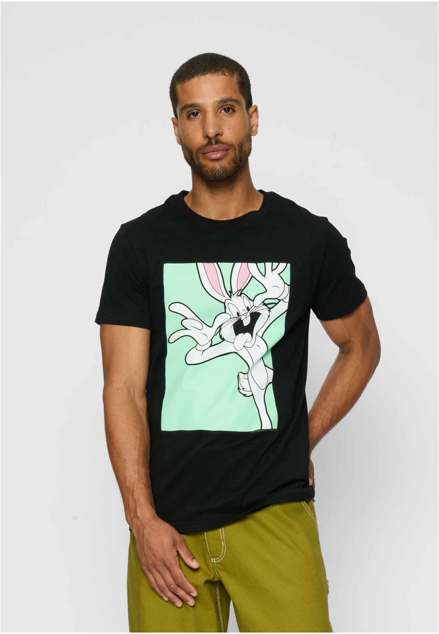 Looney Tunes Bugs Bunny Funny Face Tee black